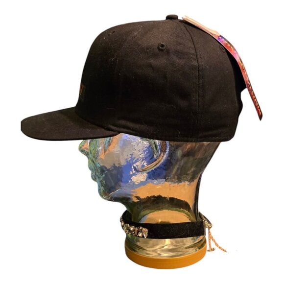 Vtg Mortal Kombat Warner Brothers Black Snapback Hat Adjustable Logo Dragon NWT - Picture 5 of 12